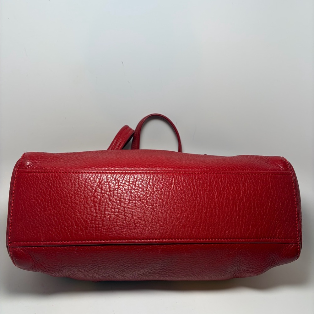 Prada Vitello Easy Red Leather East West Shoulder Bag - Picture 10 of 16